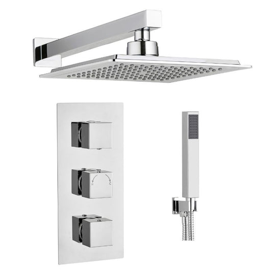 TB Square Concealed Thermostatic Minimalistic Hand Shower Kit
