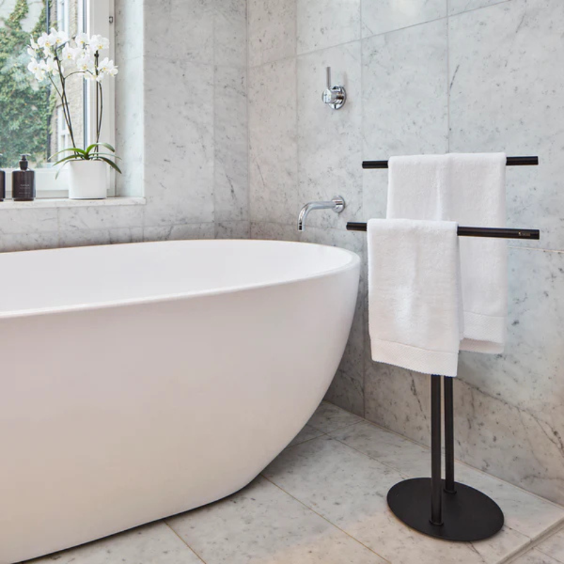 Smedbo OUTLINE Free-Standing Double Towel Rail
