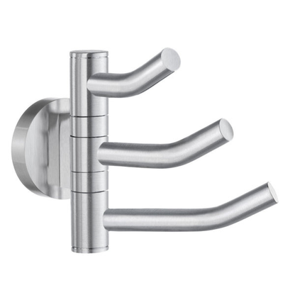 Smedbo HOME Triple Swing Arm Hook Brass Wall Hook