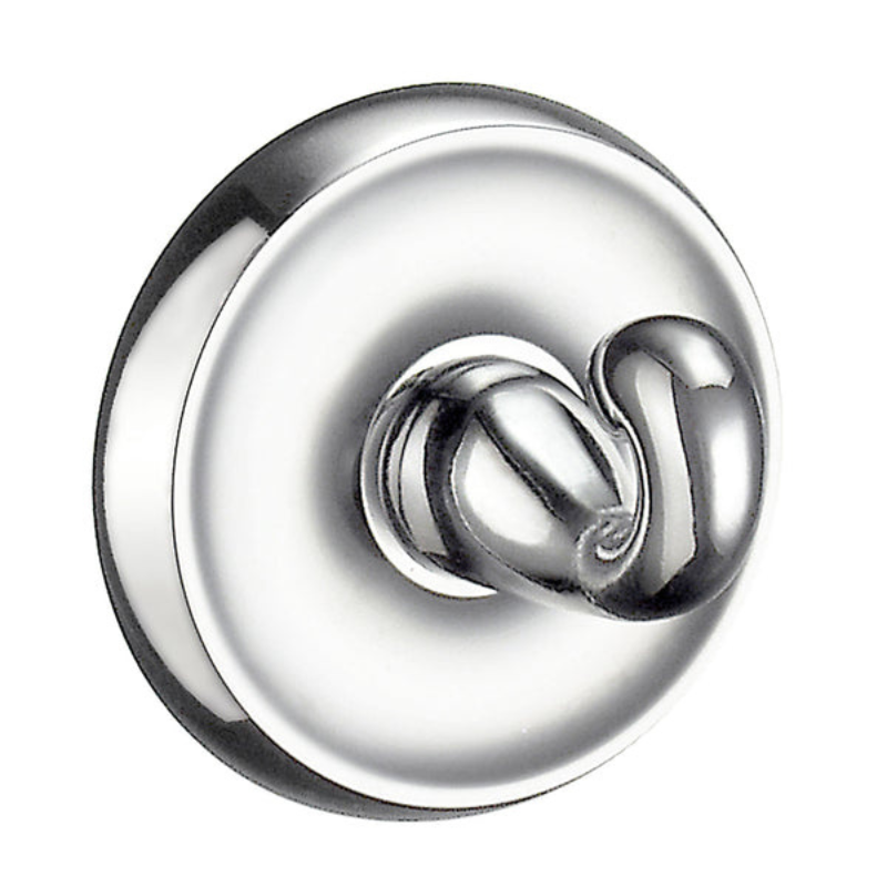 Smedbo VILLA Towel Hook Polished Chrome Brass Hook | 2 Colours, 1 Size