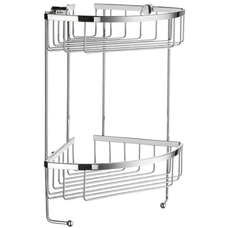 Smedbo SIDELINE Series Double Corner Shower Basket | 2 Colours, 1 Size