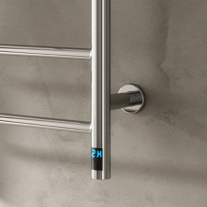 Reina Maira Dry Electric Heated Towel Rail with Shelf Rail 