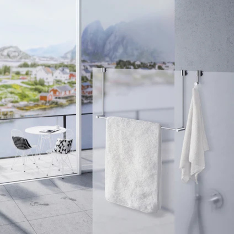 Smedbo SIDELINE Towel Rail for Glass Shower Panel