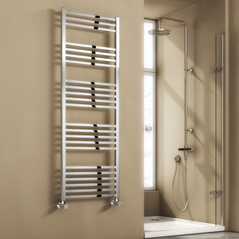 Reina Vasto Chrome Towel Radiator Rail 