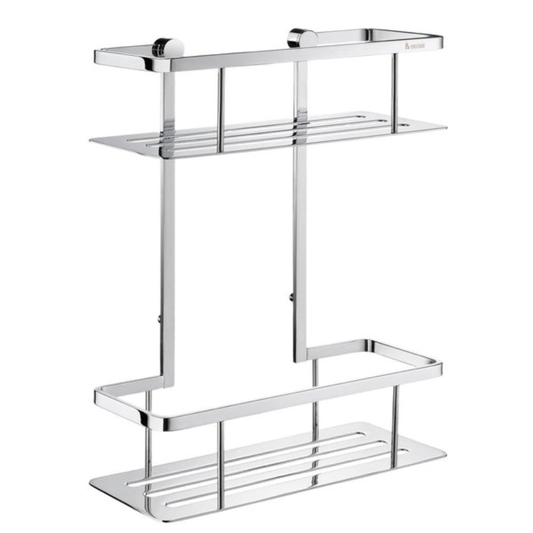 Smedbo SIDELINE Series Double Shower Basket Polished Chrome | 1 Colour
