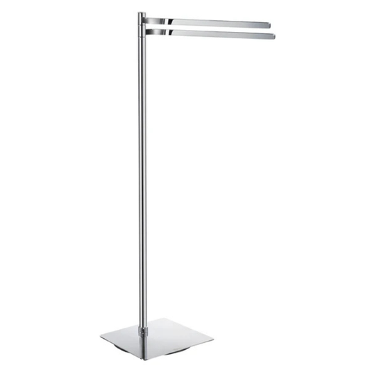 Smedbo OUTLINE Double Towel Rail – Free Standing Polished Chrome Brass