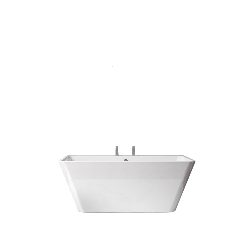 Charlotte Edwards Eris Contemporary Back-to-Wall Double Ended Bath In Gloss White