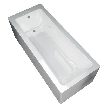 TB Plumb Essentials Portofino Single Ended Square Bath inc Leg Set