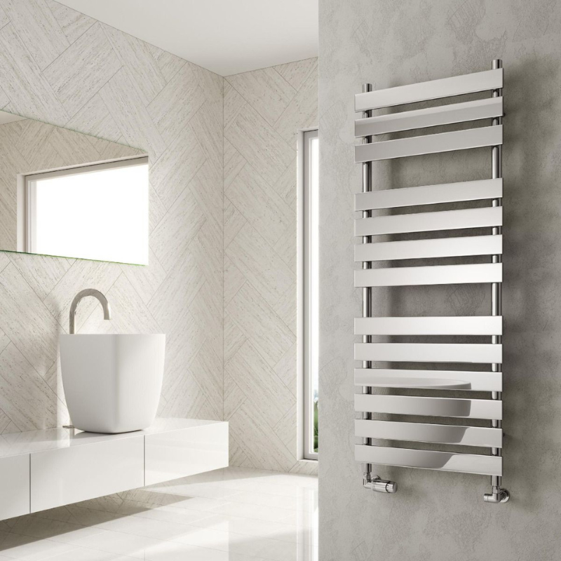 Reina Trento Chrome Towel Radiator Rail