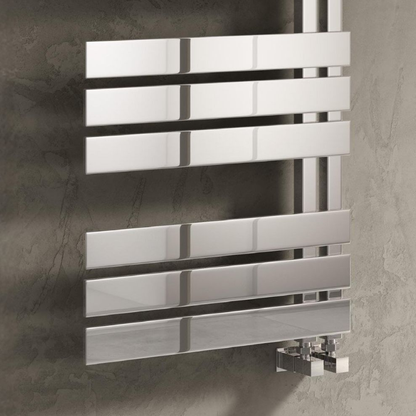 Reina Piazza Stainless Steel Modern Offset Ladder Towel Rail