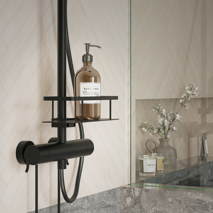 Smedbo SIDELINE Series Brass Shower Riser Rail Basket