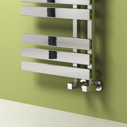 Reina Sesia Modern Offset Ladder Towel Radiator Rail