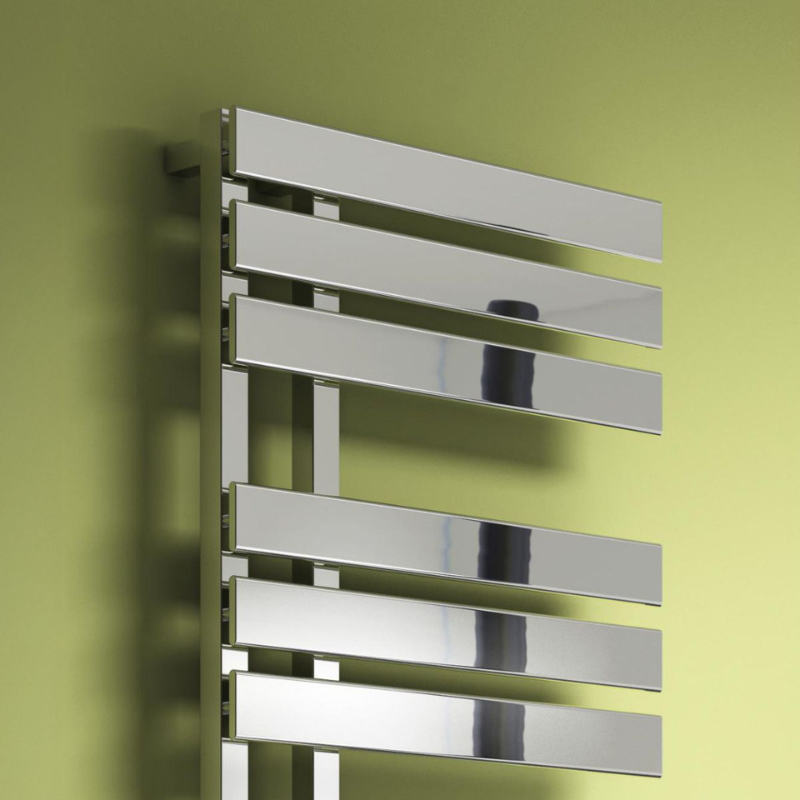 Reina Sesia Modern Offset Ladder Towel Radiator Rail