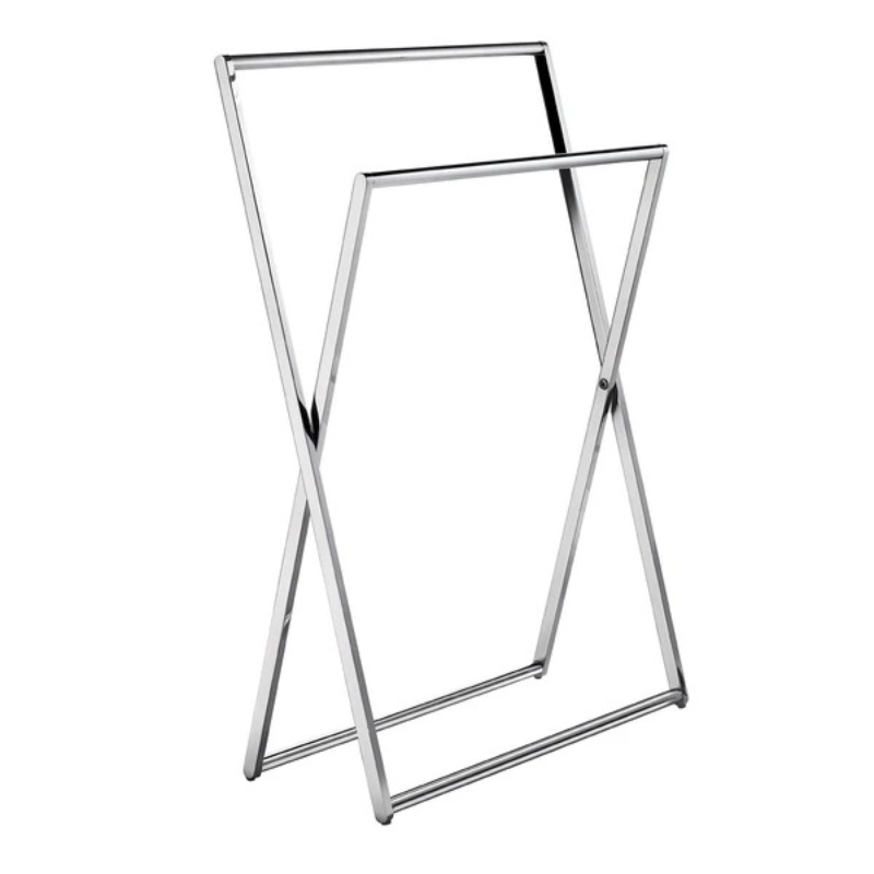 Smedbo OUTLINE Towel Rail Free Standing Polished Chrome Brass