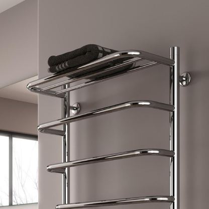 Reina Elvo Modern Ladder Towel Radiator with Shelf Rails