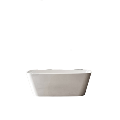 Charlotte Edwards Mimas Contemporary Double Ended Freestanding Bath In Gloss White