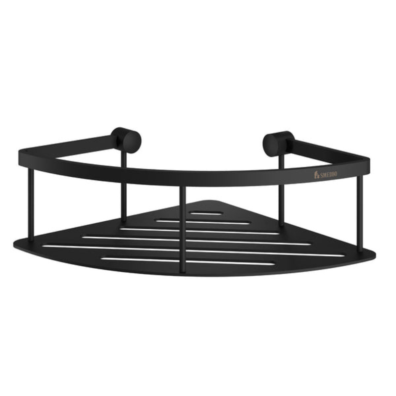 Smedbo SIDELINE Series Corner Shower Basket In Polished Chrome