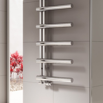 Reina Grosso Stainless Steel Offset Ladder Towel Rail