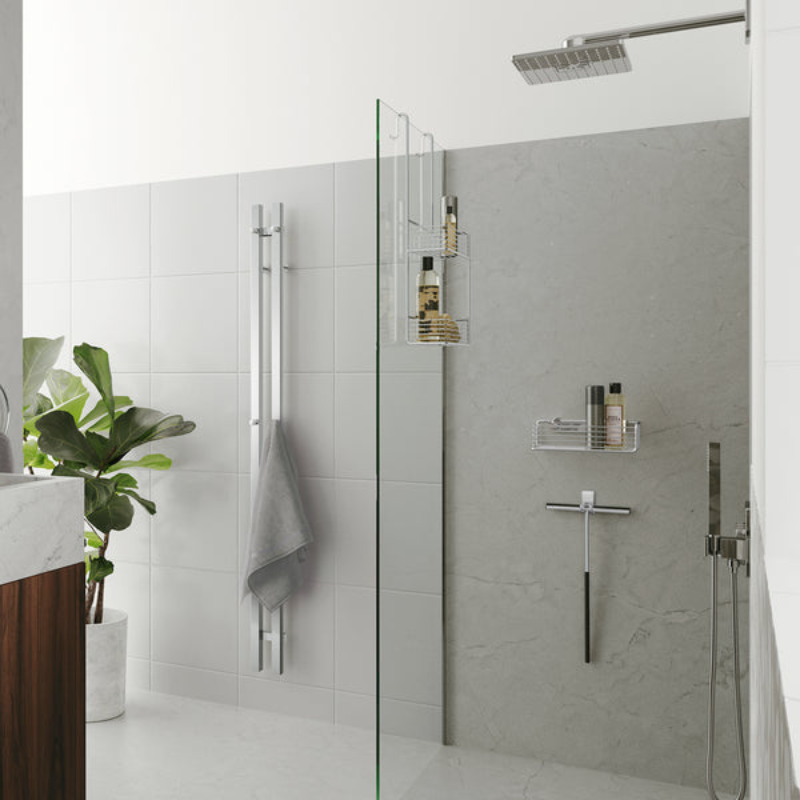 Smedbo SIDELINE Series Brass Shower Basket In Polished Chrome | 1 Size
