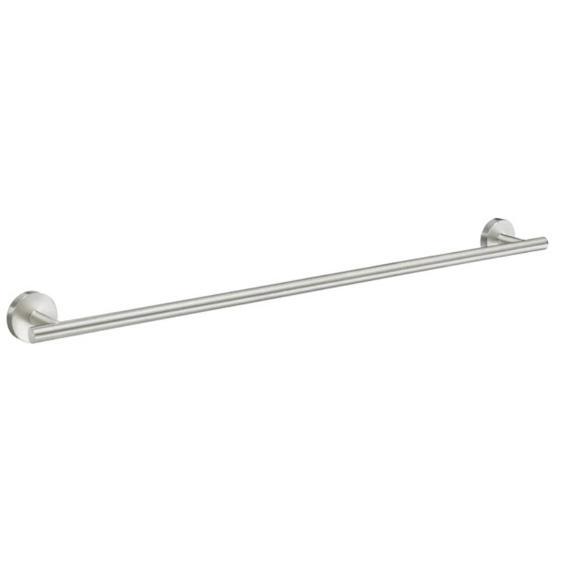 Smedbo HOME Single Towel Rail Brushed Nickel Brass