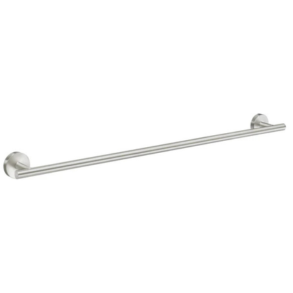 Smedbo HOME Single Towel Rail Brushed Nickel Brass