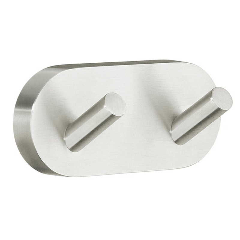 Smedbo HOME Double Brushed Nickel Towel Hook | 1 Colour, 1 Size