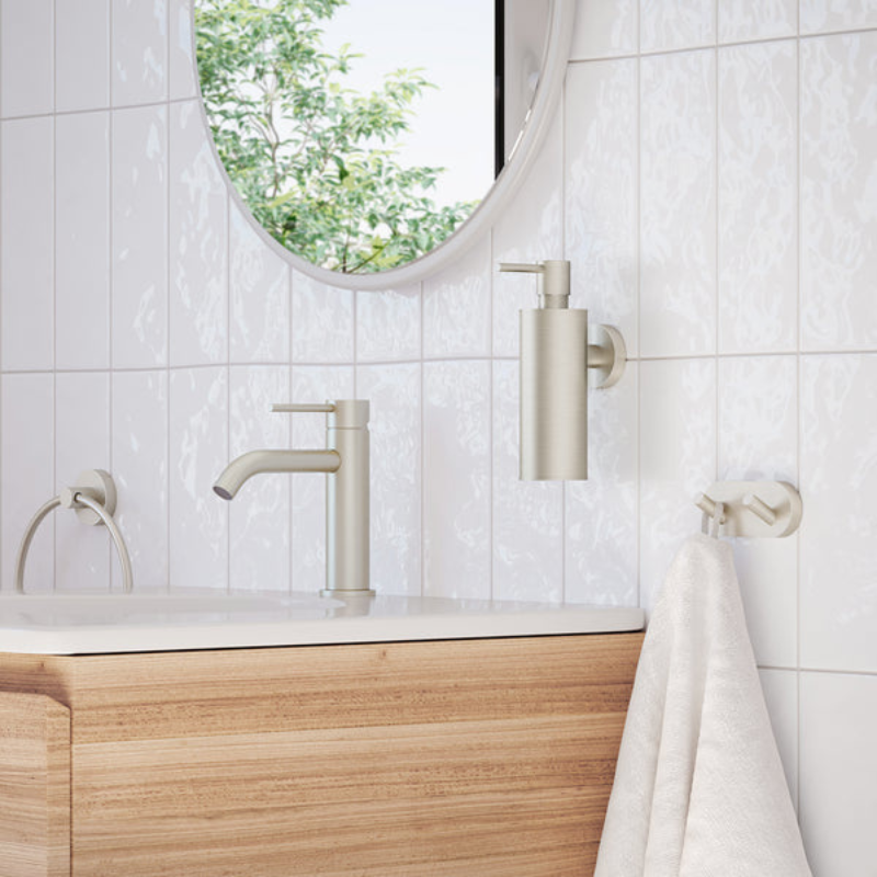Smedbo HOME Double Brushed Nickel Towel Hook | 1 Colour, 1 Size