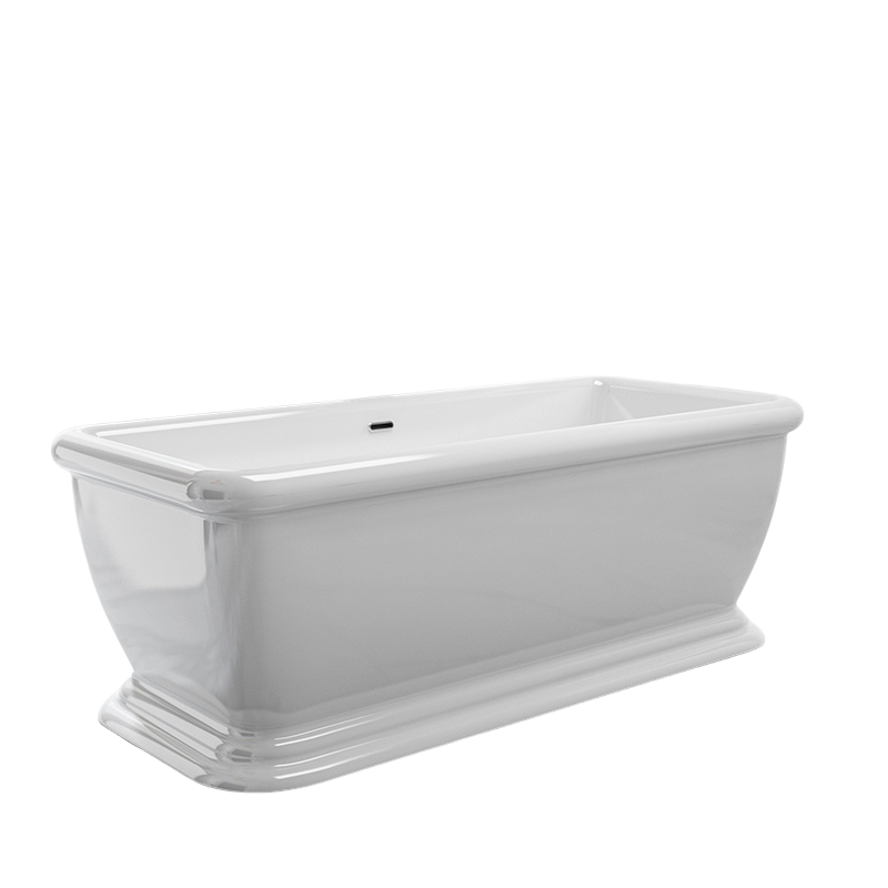 Charlotte Edwards Henley Traditional Double Ended Freestanding Bath In Gloss White