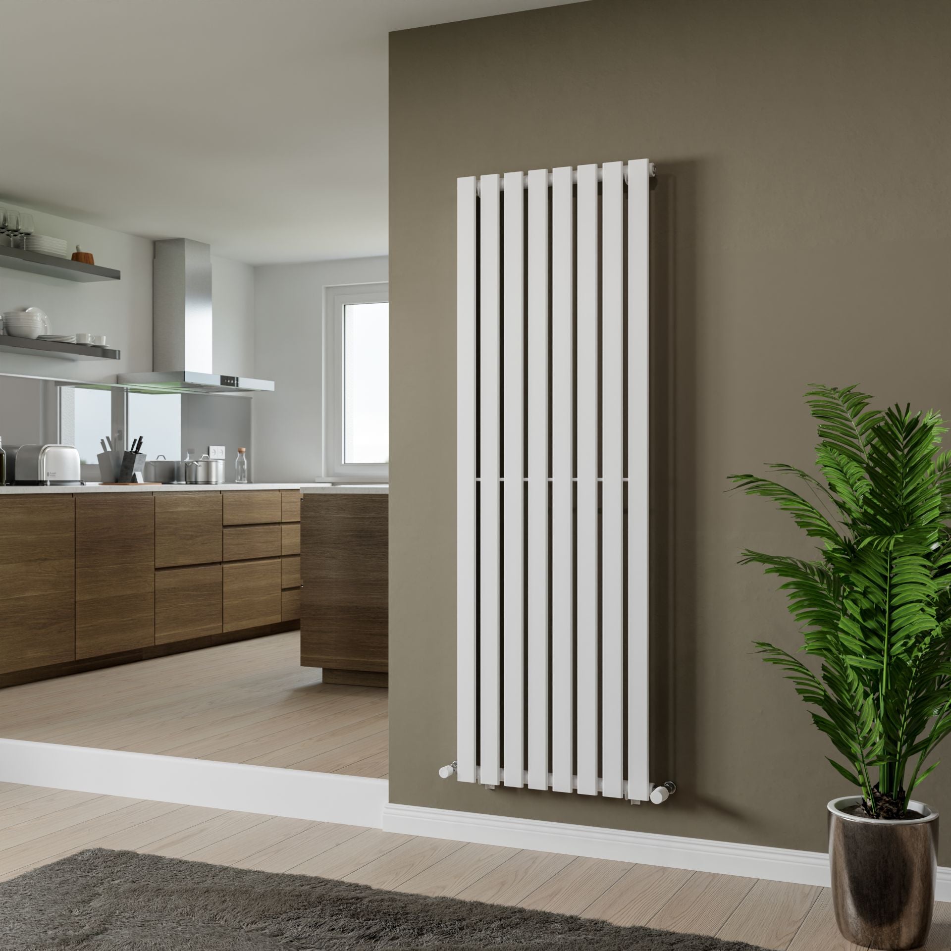 Eucotherm Vega Vertical Single Flat Panel Radiator