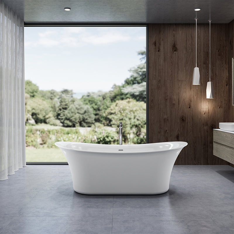 Charlotte Edwards Admiralty Rounded Slim Edge Freestanding Bath