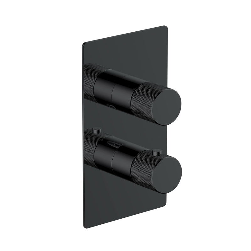 RAK-Amalfi Dual Outlet 2 Handle Thermostatic Shower Valve Solid Brass