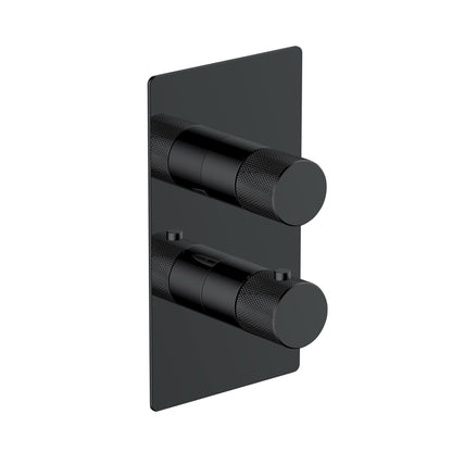 RAK-Amalfi Dual Outlet 2 Handle Thermostatic Shower Valve Solid Brass
