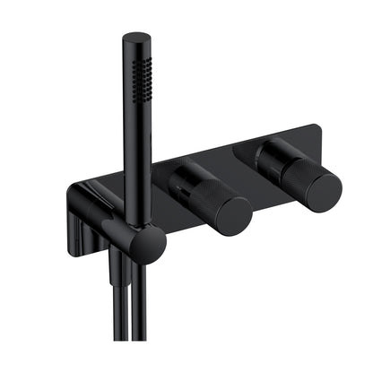 RAK-Amalfi Horizontal Dual Outlet Thermostatic Shower Valve Solid Construction