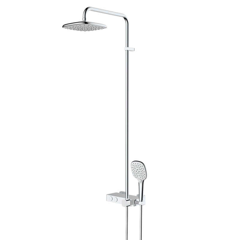 RAK-Petit Square Shower Column Corrosion Resistant Brass Solid Construction