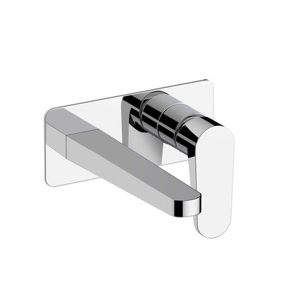 RAK-Ischia Wall Mounted Basin Mixer with Back Plate Dual Lever Controls