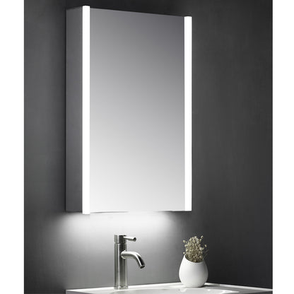 TB Eden Single Door Mirror Cabinet LED Side Strip Illumination