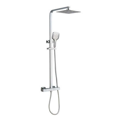 TB Menai Premium Square Thermostatic Overhead Shower Kit