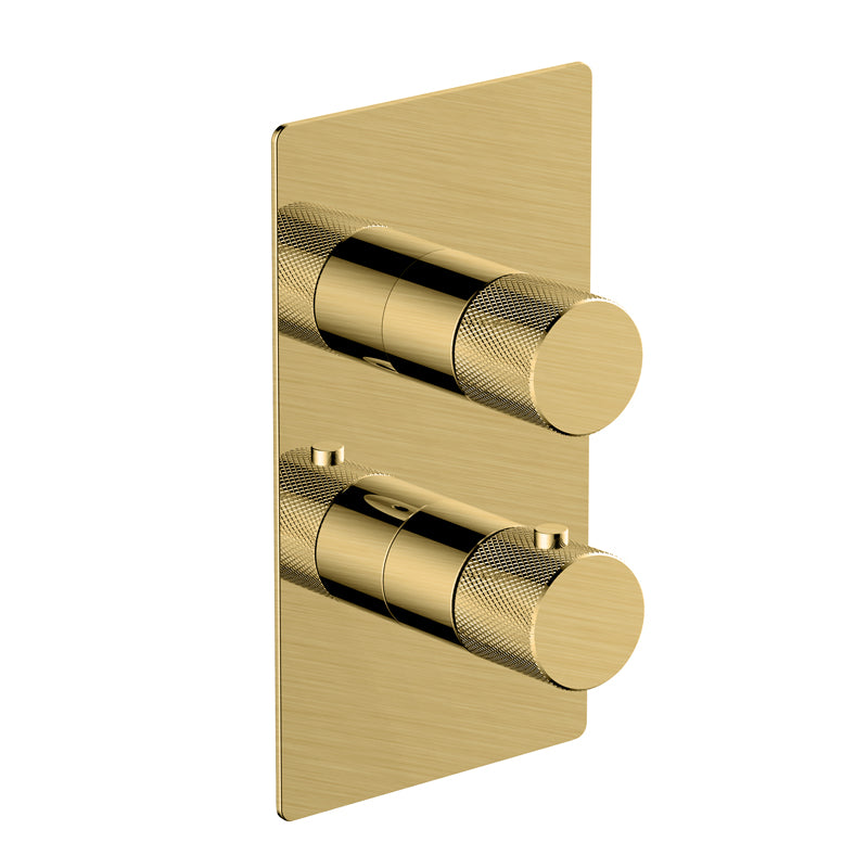 RAK-Amalfi Single Outlet, 2 Handle Thermostatic Concealed Shower Valve