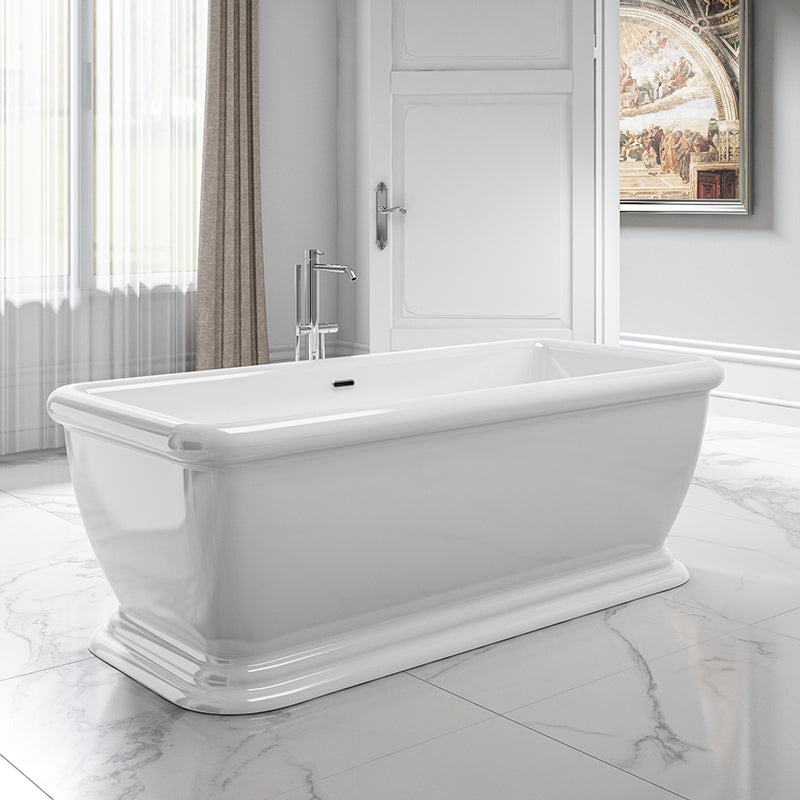 Charlotte Edwards Henley Traditional Double Ended Freestanding Bath In Gloss White