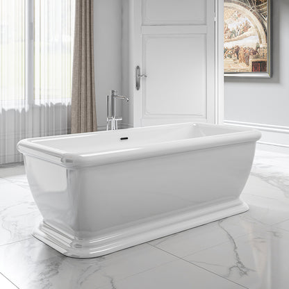 Charlotte Edwards Henley Traditional Double Ended Freestanding Bath In Gloss White