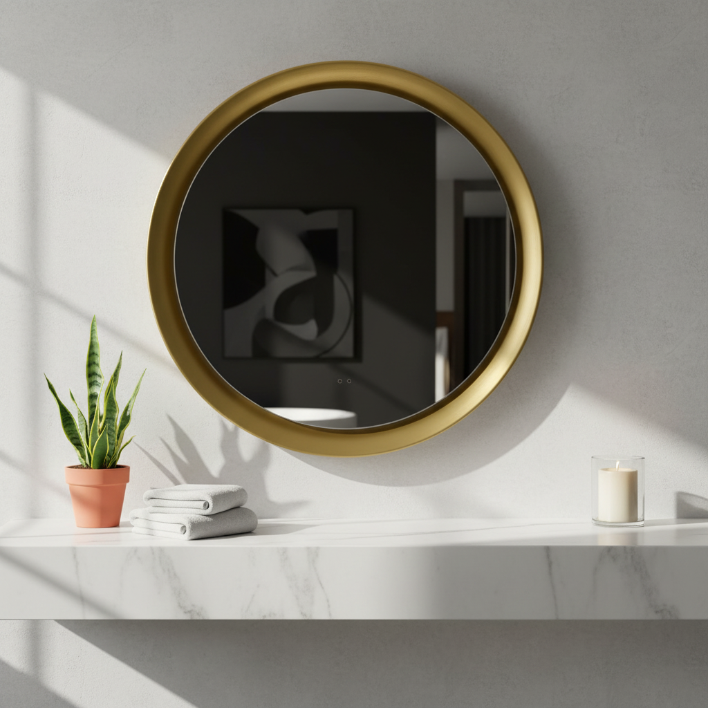 TB Orla LED Mirror w demist & Colour Change | 2 Size, 2 Colours
