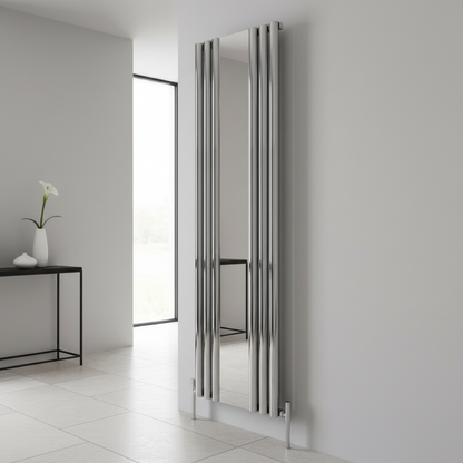 Carisa Tallis Mirror Premium Vertical Aluminium Radiator