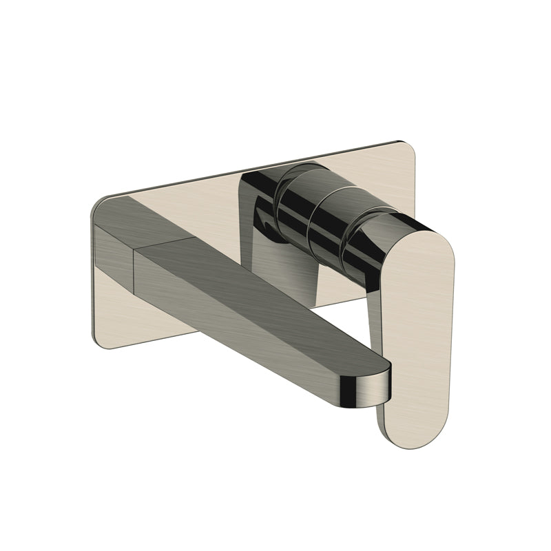 RAK-Ischia Wall Mounted Basin Mixer with Back Plate Dual Lever Controls