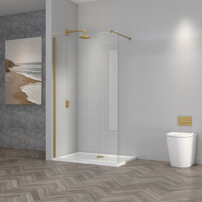 TB TI8 Wetroom Panel Premium 8mm Toughened Safety Glass