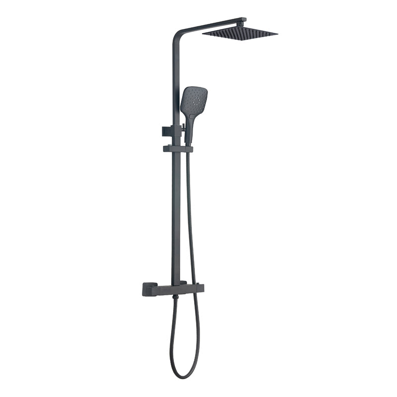 TB Menai Premium Square Thermostatic Overhead Shower Kit