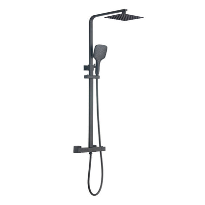 TB Menai Premium Square Thermostatic Overhead Shower Kit
