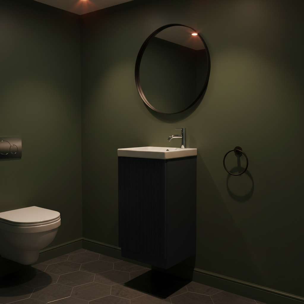 Tailored Bathrooms Flauto Mini 450mm F/S Cloakroom Vanity & Basin