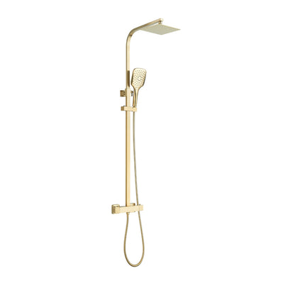 TB Menai Premium Square Thermostatic Overhead Shower Kit