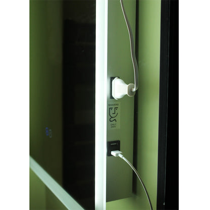 TB Alfie Wireless Speaker Mirror Square LED Edge Mirror